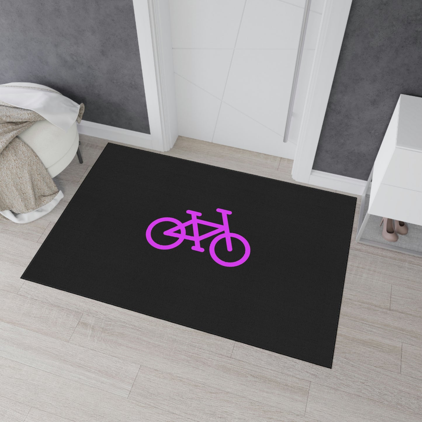 Heavy Duty Floor Mat - Pink Bike