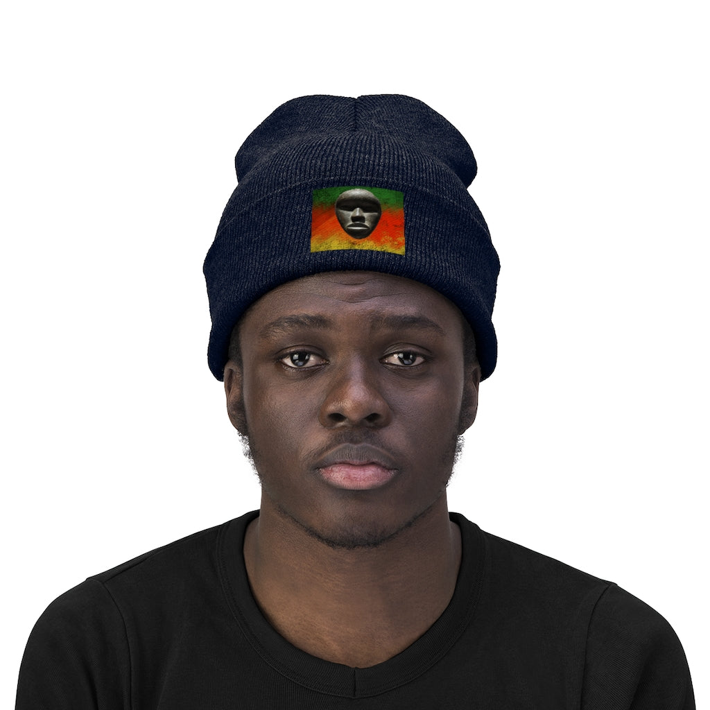 African Mask - Knit Beanie