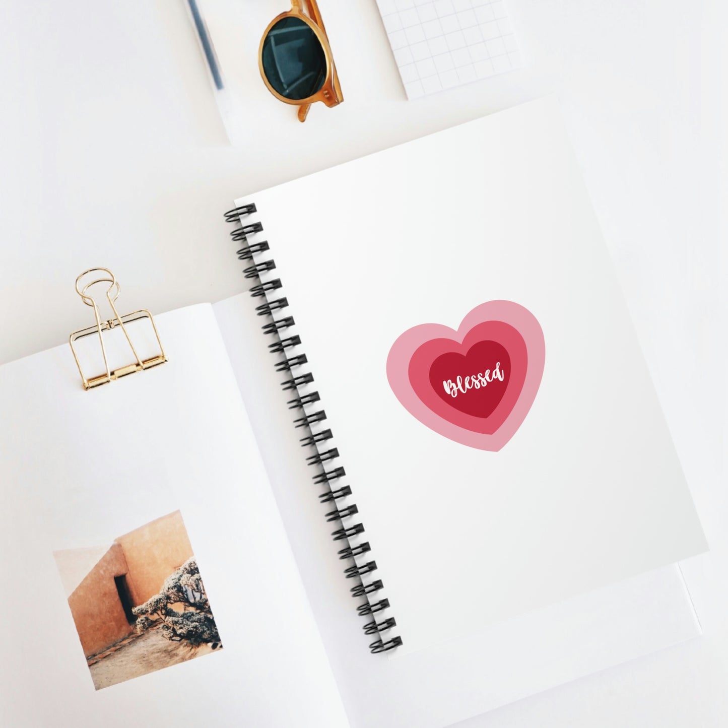 Blessed Heart - Spiral Notebook - Ruled Line