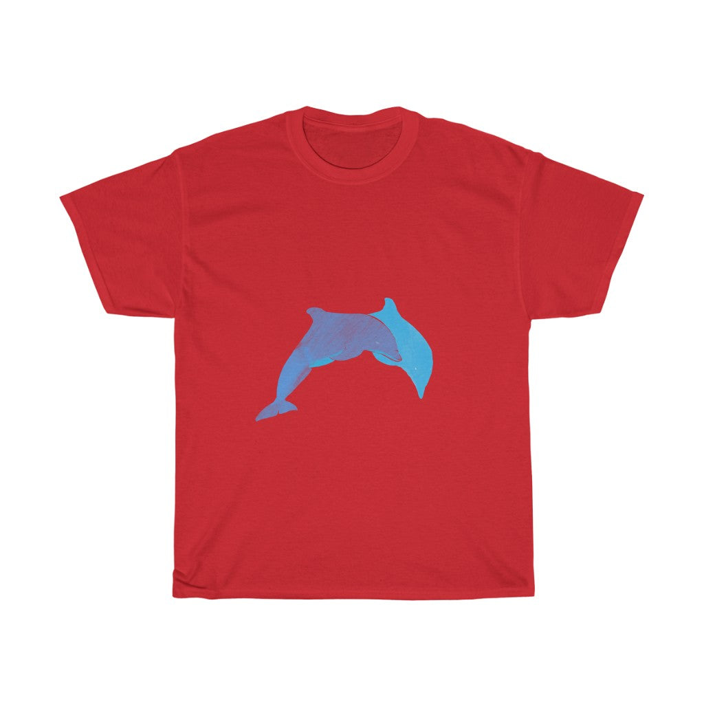 Unisex Heavy Cotton Tee - Dolphins