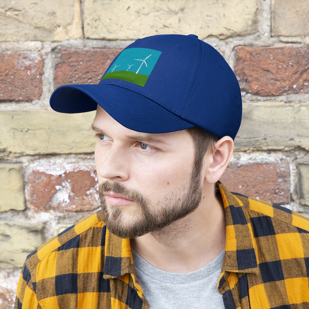 Unisex Twill Hat - Wind Turbine
