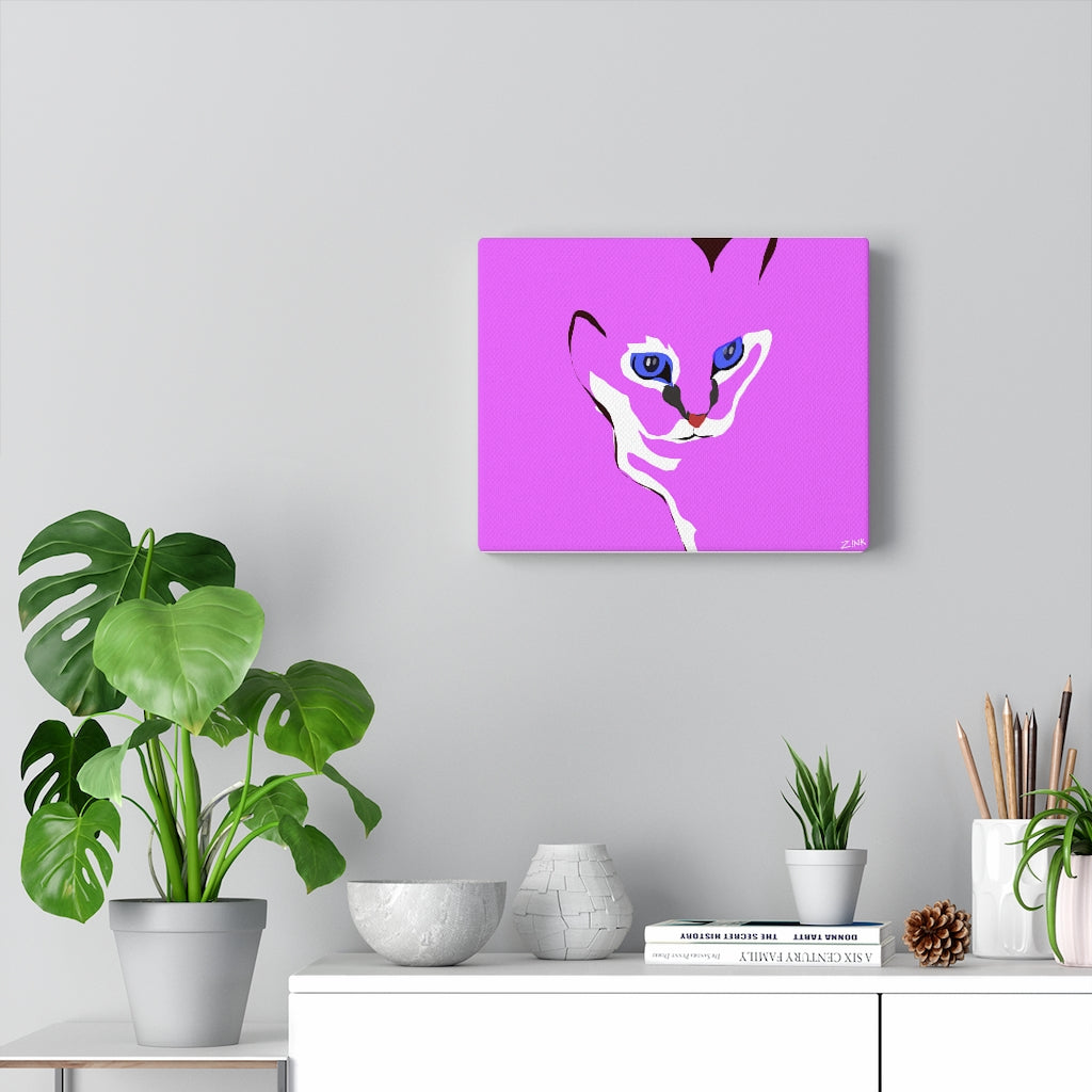 Cat Design - Pink Canvas Gallery Wraps