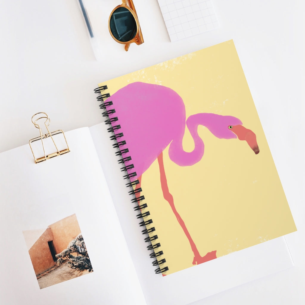 Flamingo Spiral Notebook - Ruled Line