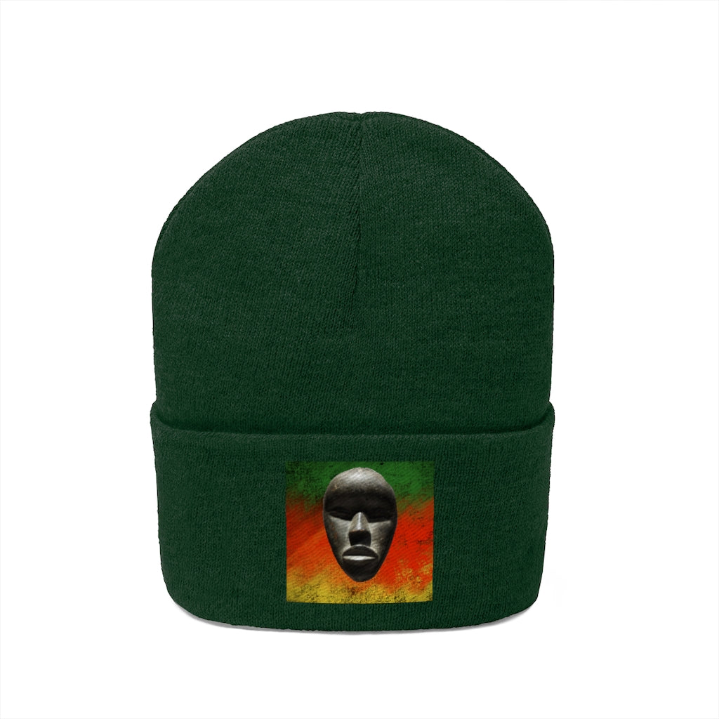 African Mask - Knit Beanie