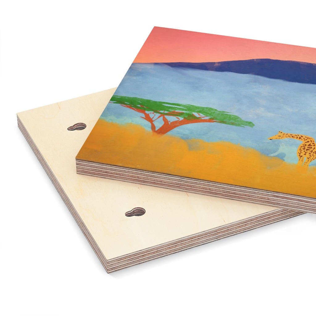 Wood Canvas - African Scene