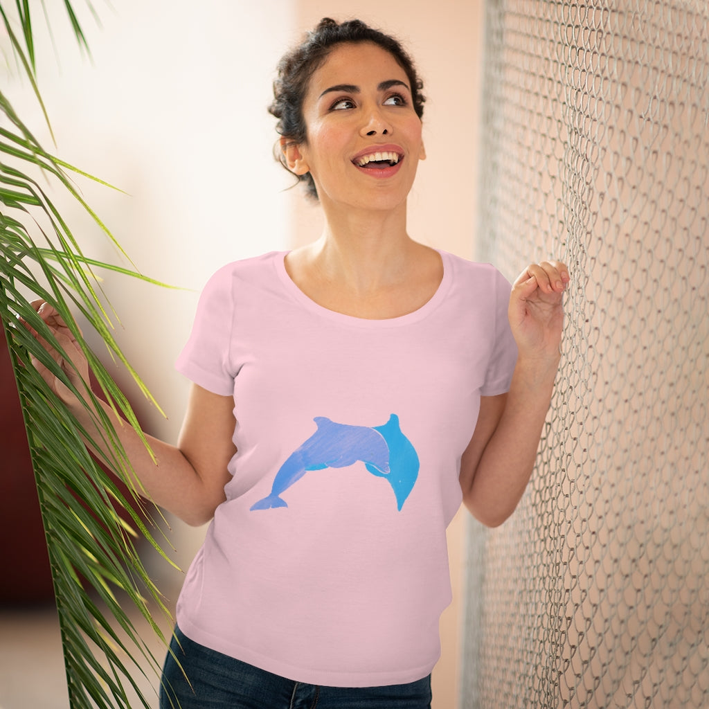 Organic Women's Lover T-shirt - Dolphins