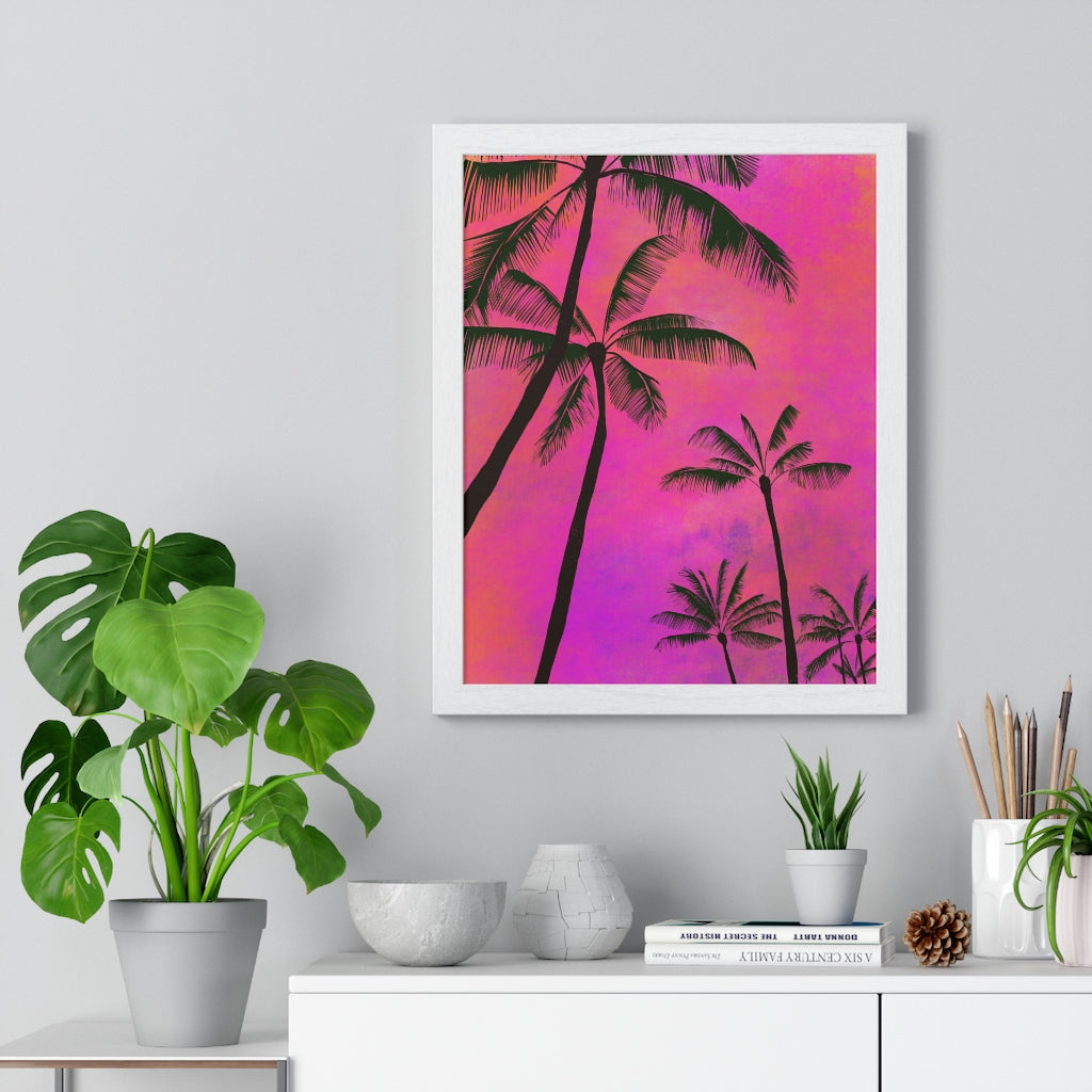 Palm Trees - Premium Framed Vertical Poster