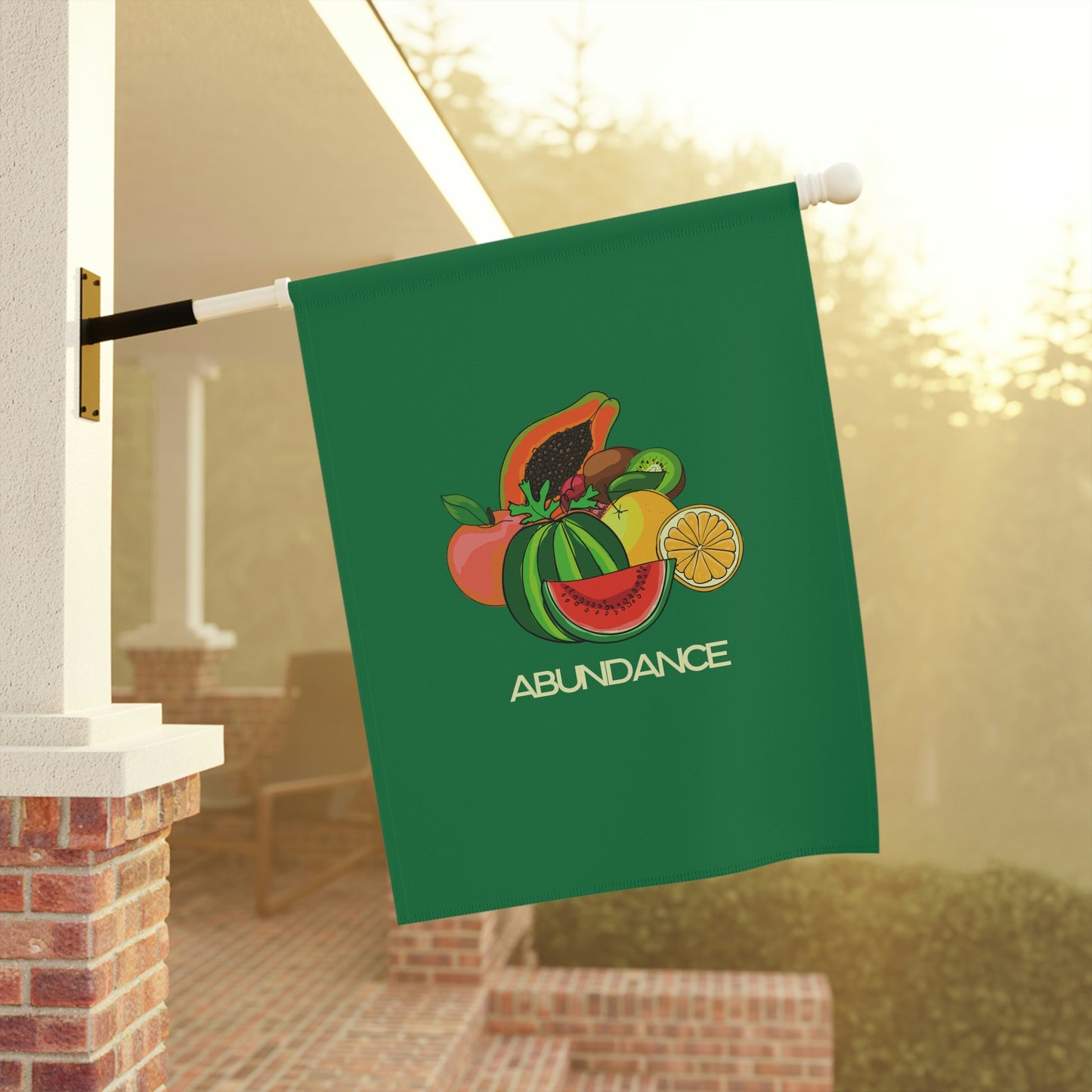 ABUNDANCE - Garden & House Banner - Green