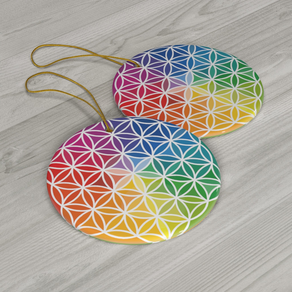 Flower of Life - Ceramic Ornaments