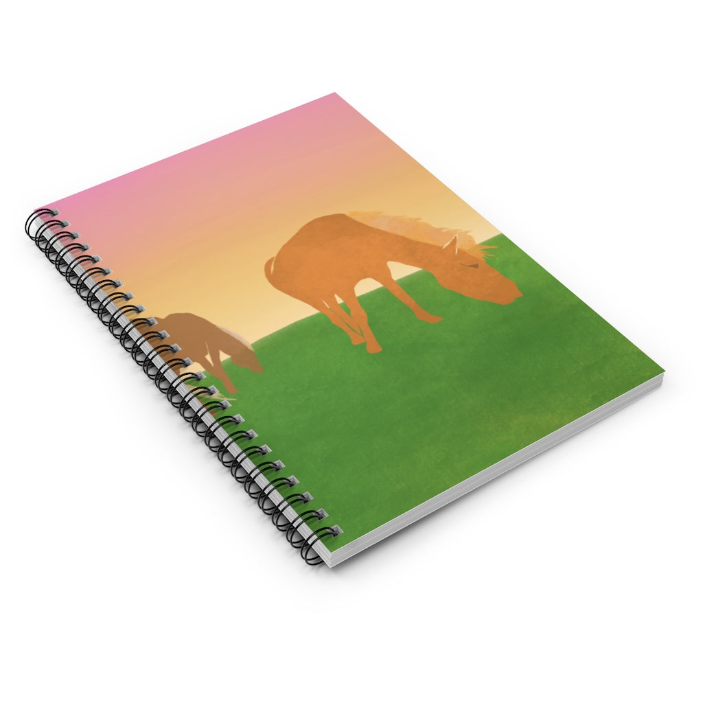 Horses - Spiral Notebook - Ruled Line