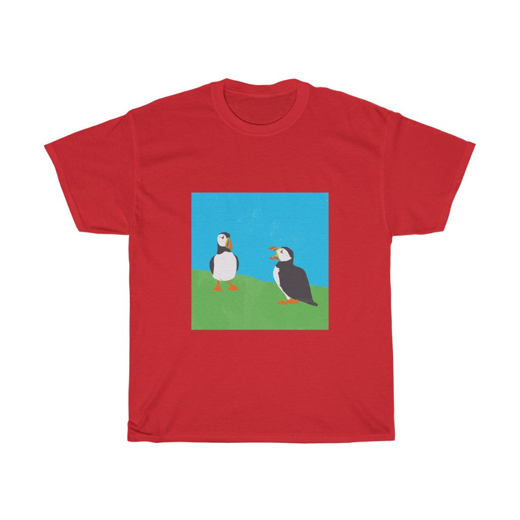 Puffins Shirt - Unisex Heavy Cotton Tee