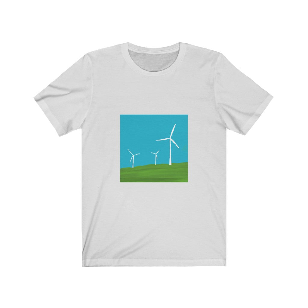 Unisex Jersey Short Sleeve Tee - Wind Turbines