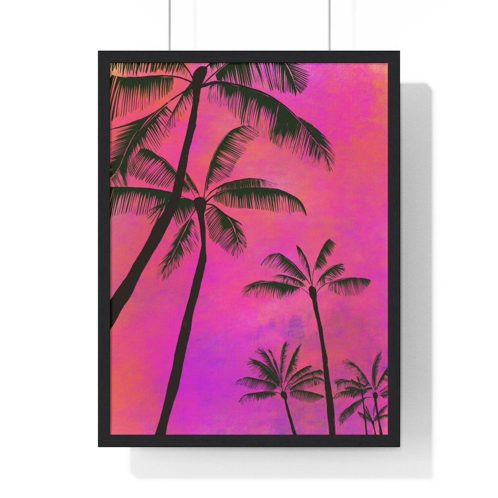 Palm Trees - Premium Framed Vertical Poster