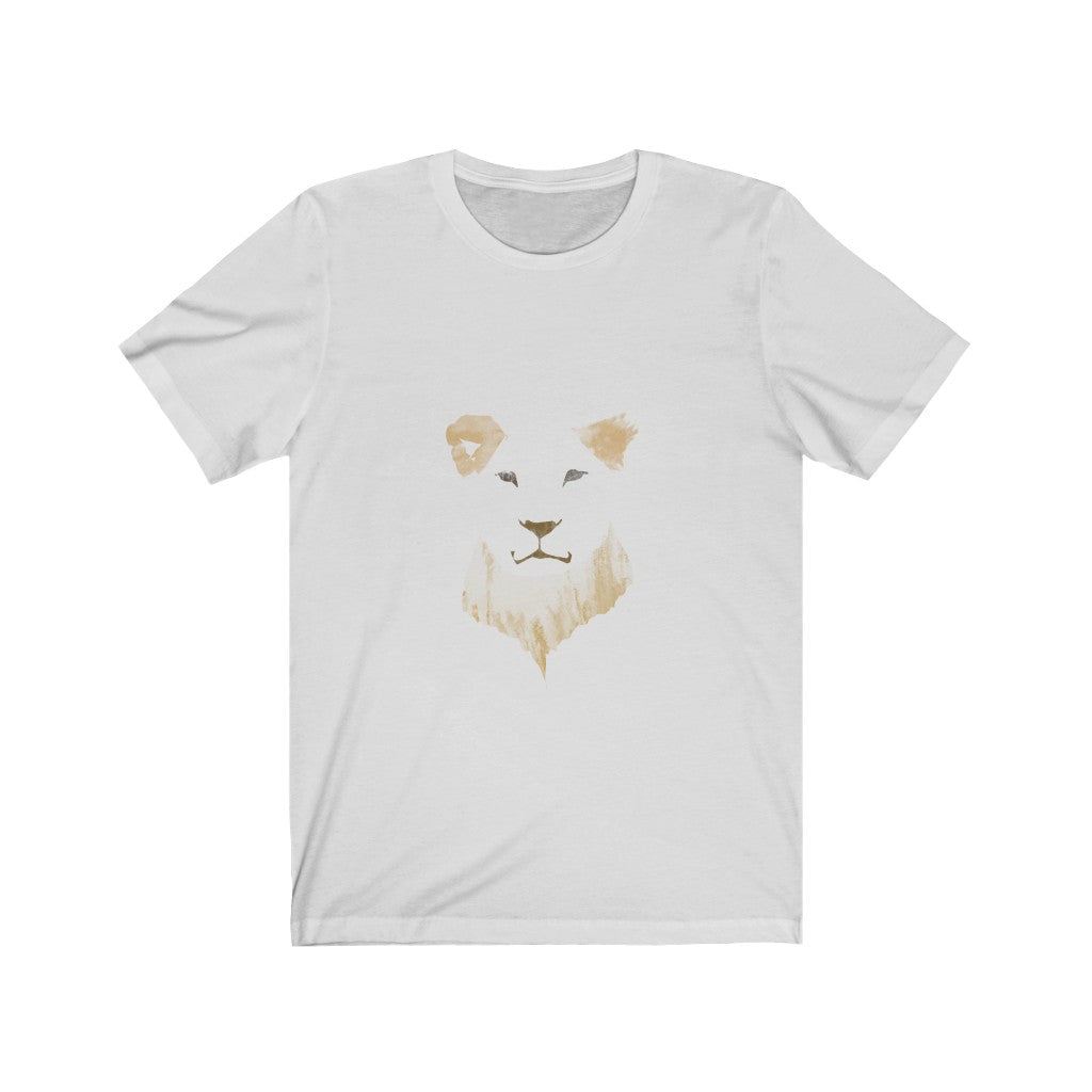 Unisex Jersey Short Sleeve Tee - Lion Watercolor