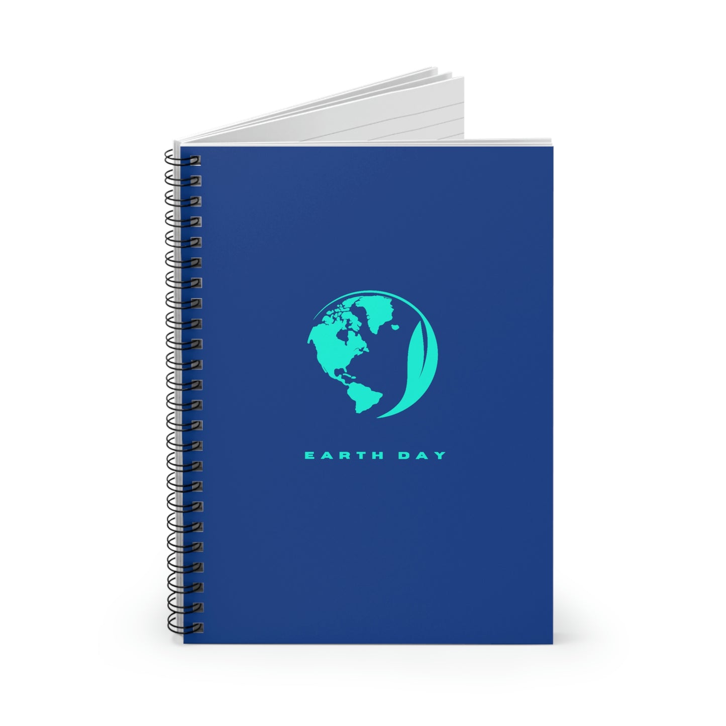 EARTH DAY - Spiral Notebook - Ruled Line - Blue Cover