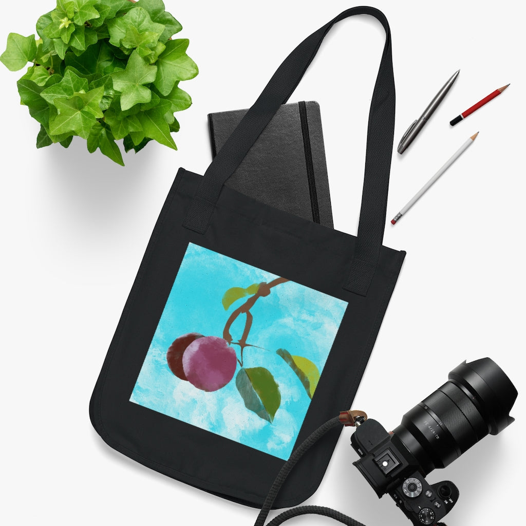 Plums - Organic Canvas Tote Bag