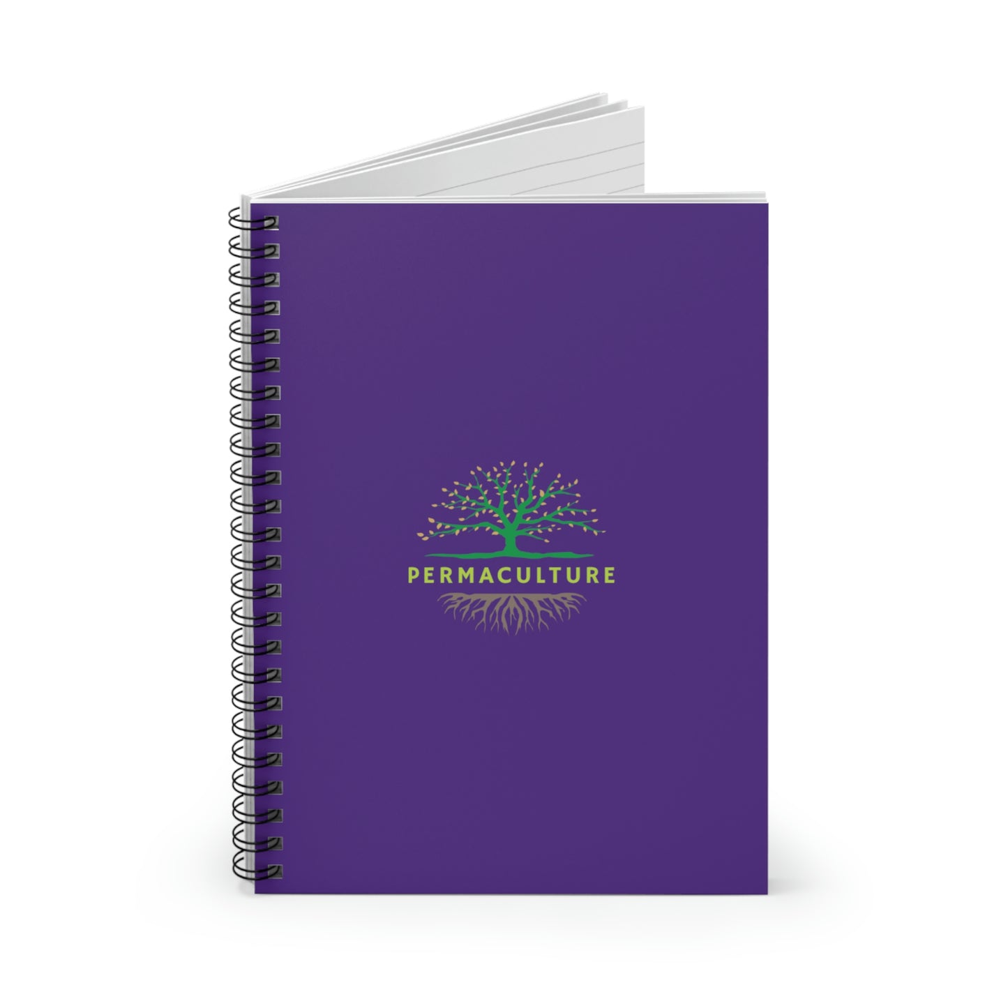 Permaculture - Spiral Notebook - Ruled Line - Purple Cover
