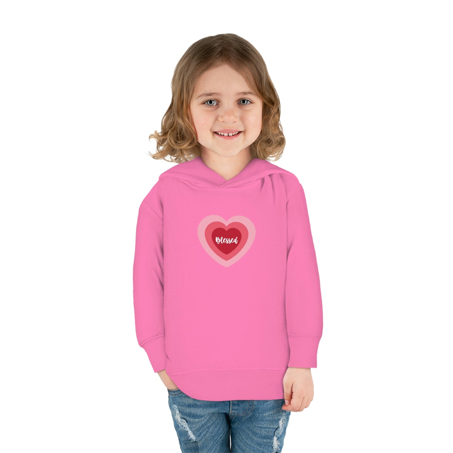 Blessed Heart - Toddler Pullover Fleece Hoodie