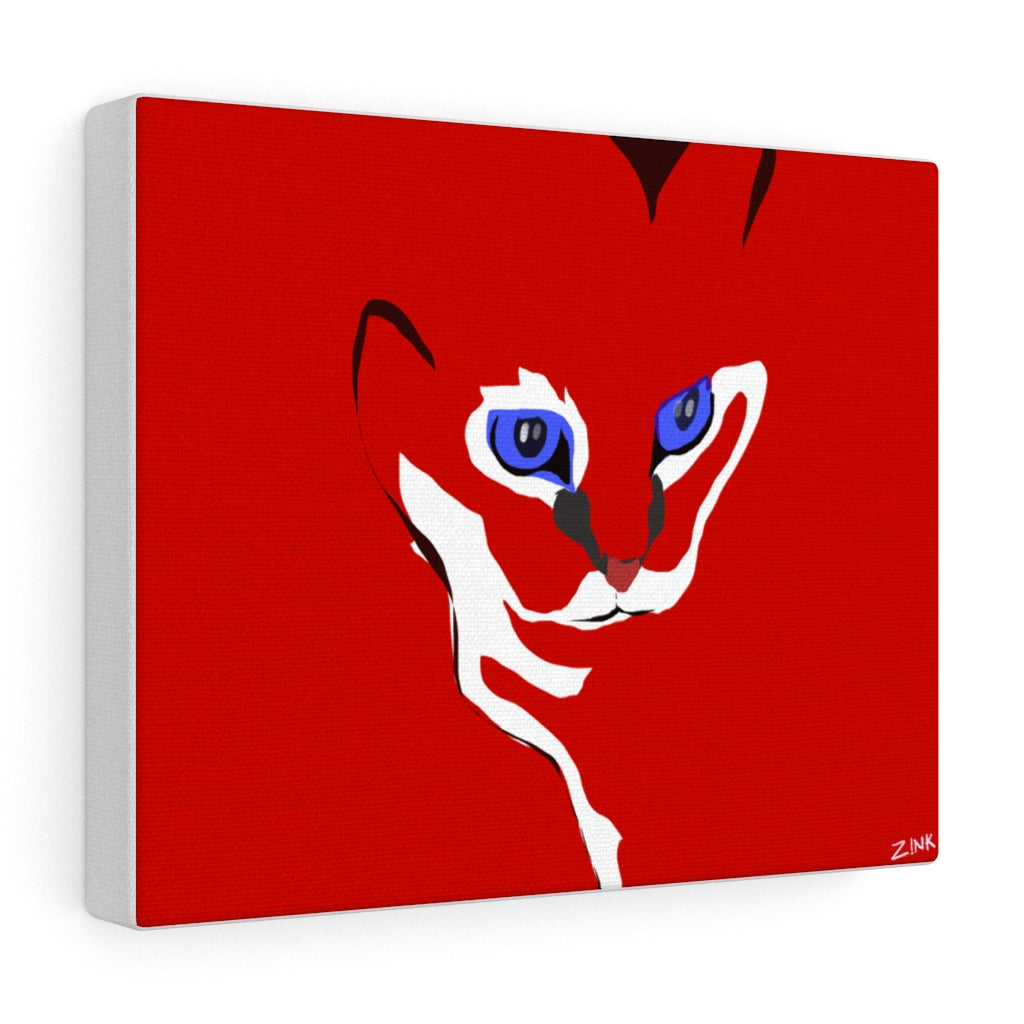 Cat Design - Red Canvas Gallery Wraps
