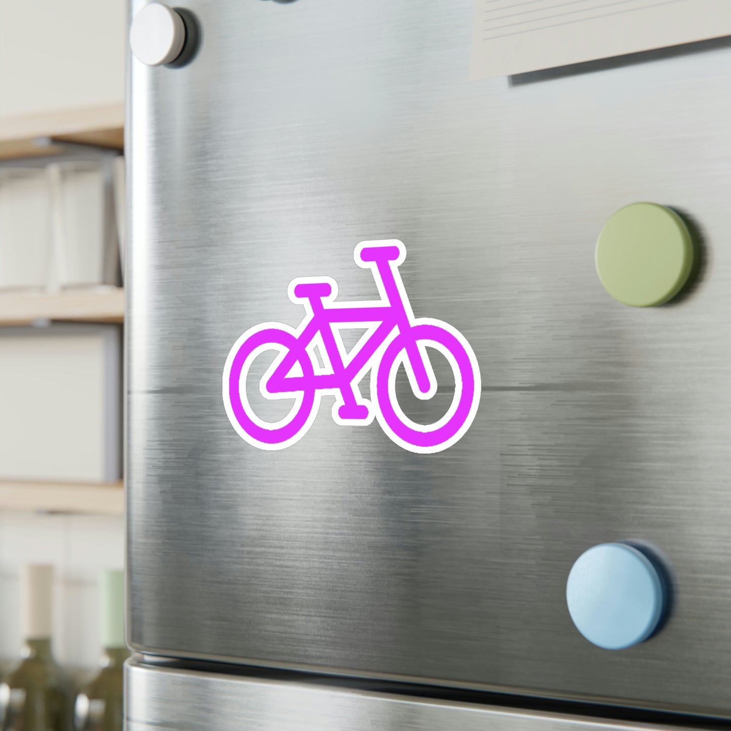 Kiss-Cut Vinyl Decals - Pink Bike