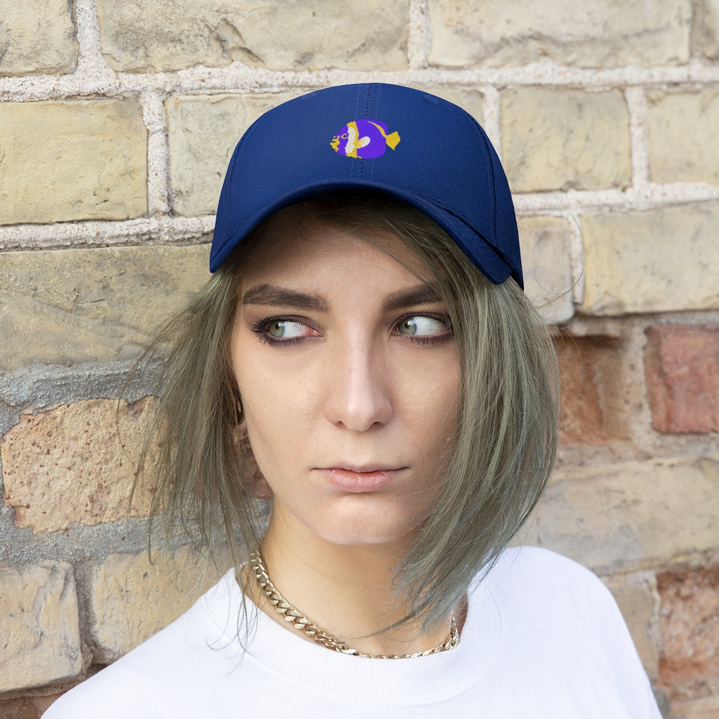 Unisex Twill Hat - Fish Design