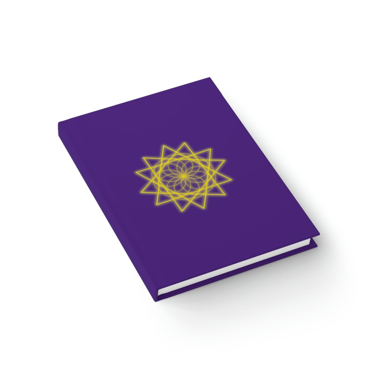 Sacred Geometry - Journal - Ruled Line - Purple Cover