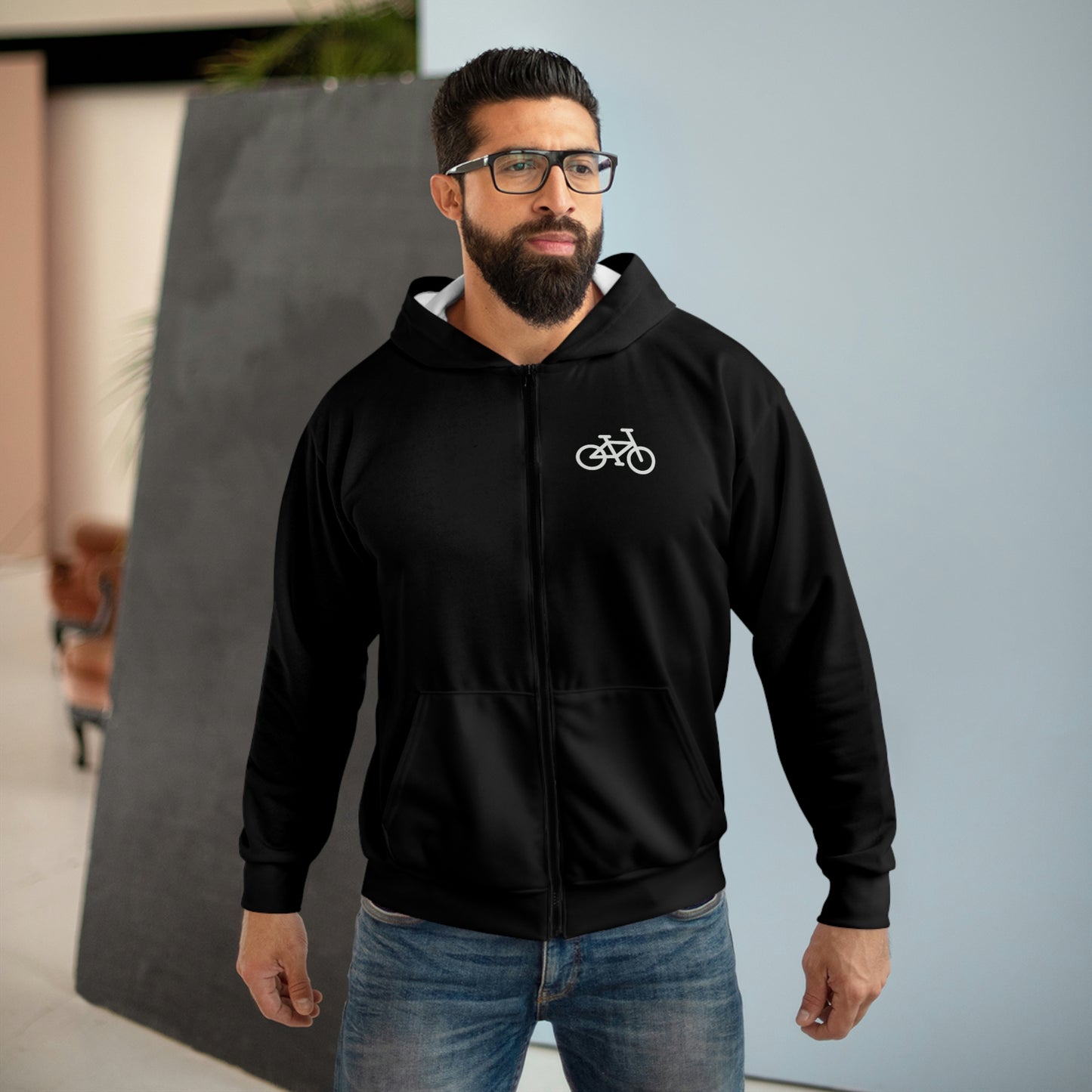 BIKE - Unisex Zip Hoodie