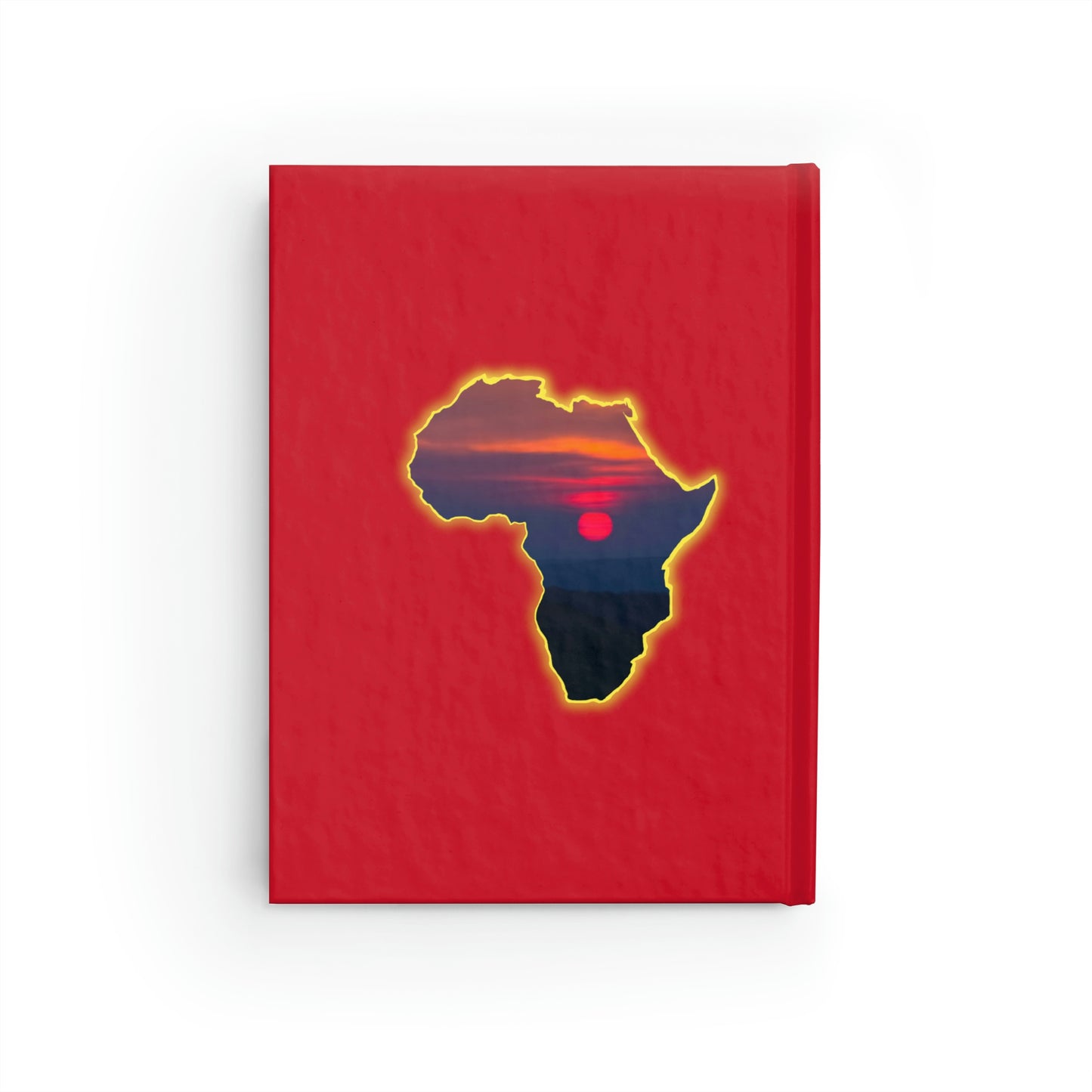 AFRICA Journal Hardcover - Ruled Line - Red Cover