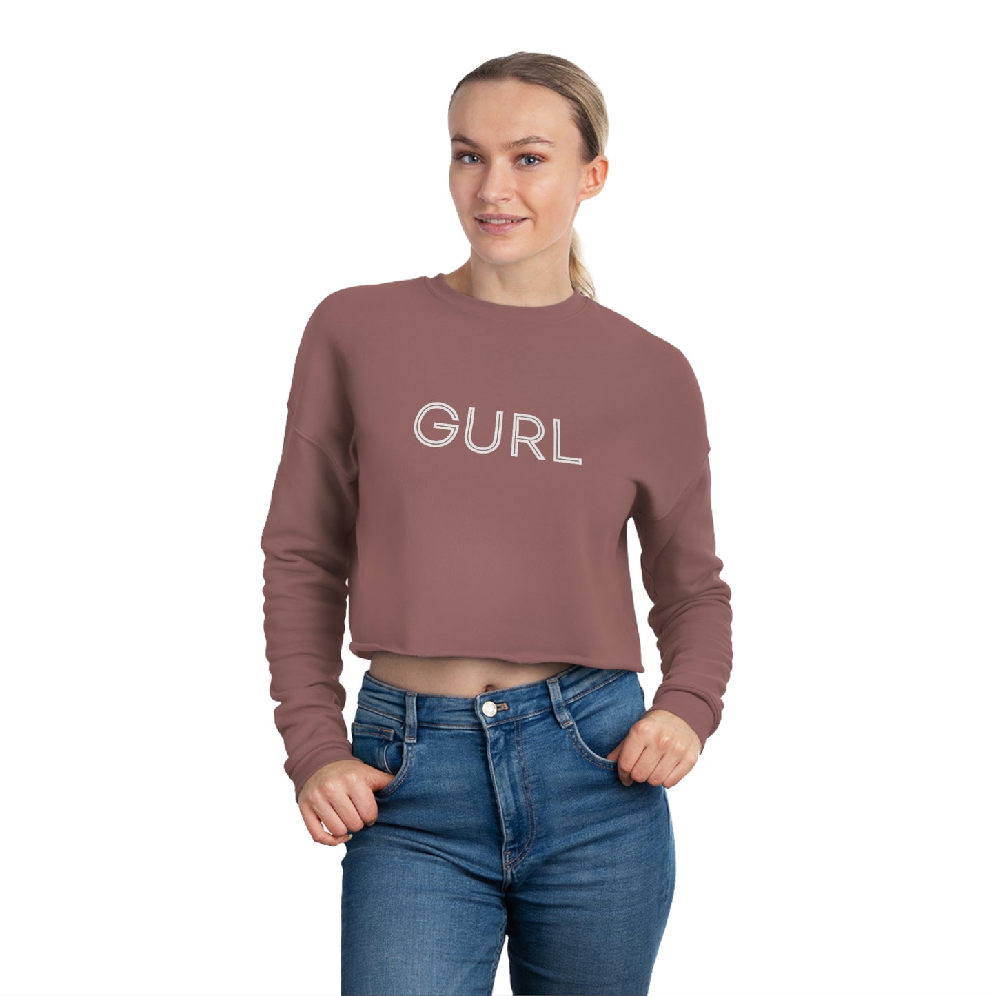 Women's Cropped Sweatshirt - GURL