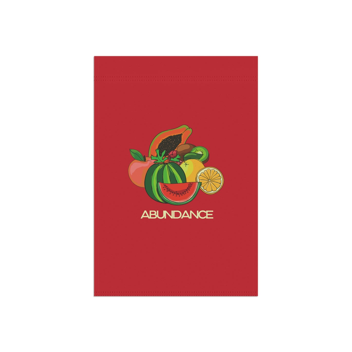 ABUNDANCE - Garden & House Banner - Red