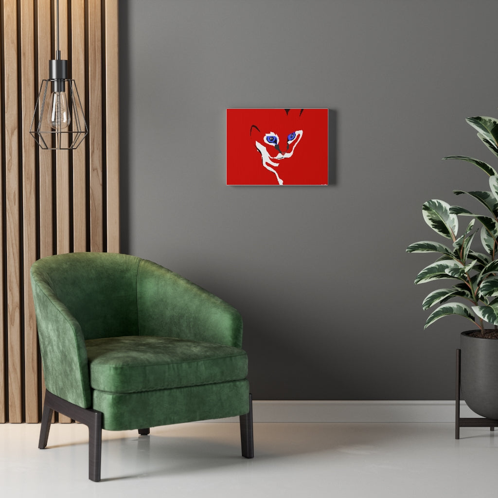 Cat Design - Red Canvas Gallery Wraps