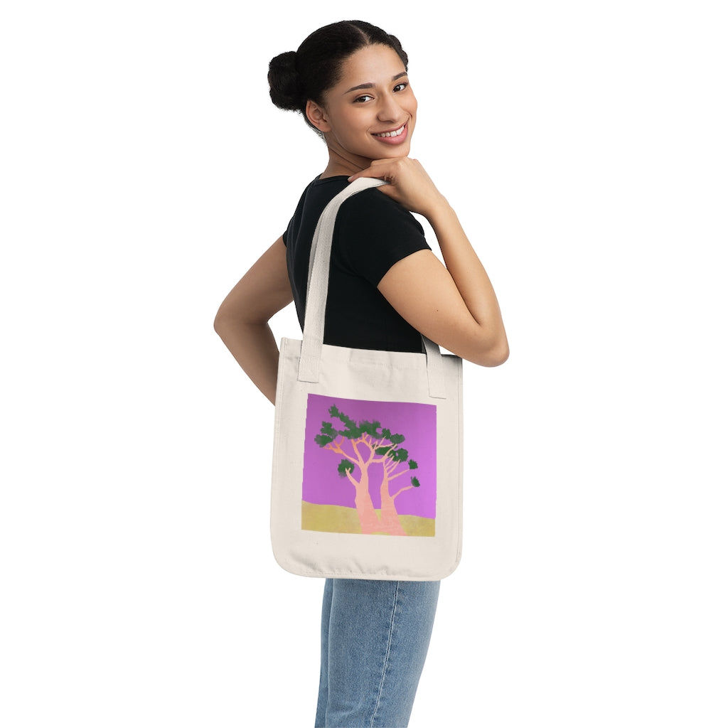 Organic Canvas Tote Bag - Tree
