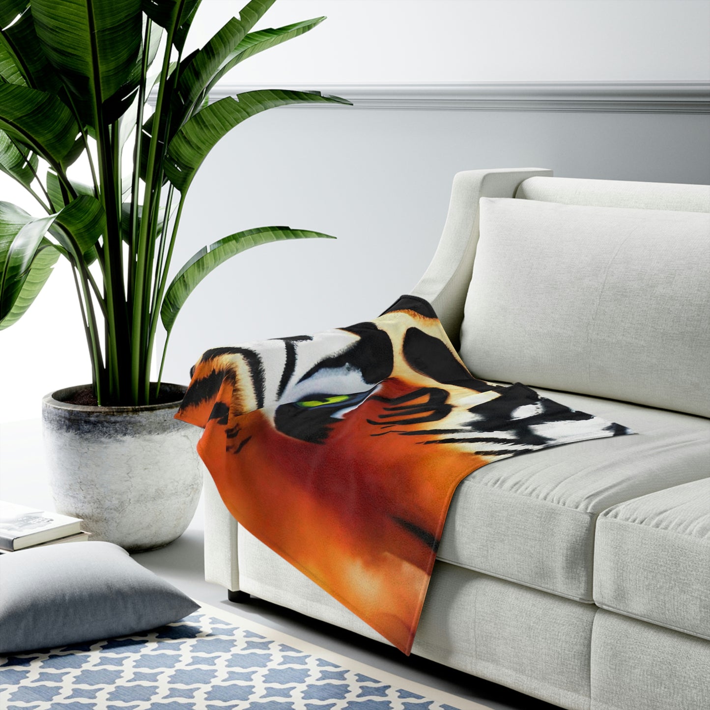 TIGER - Velveteen Plush Blanket