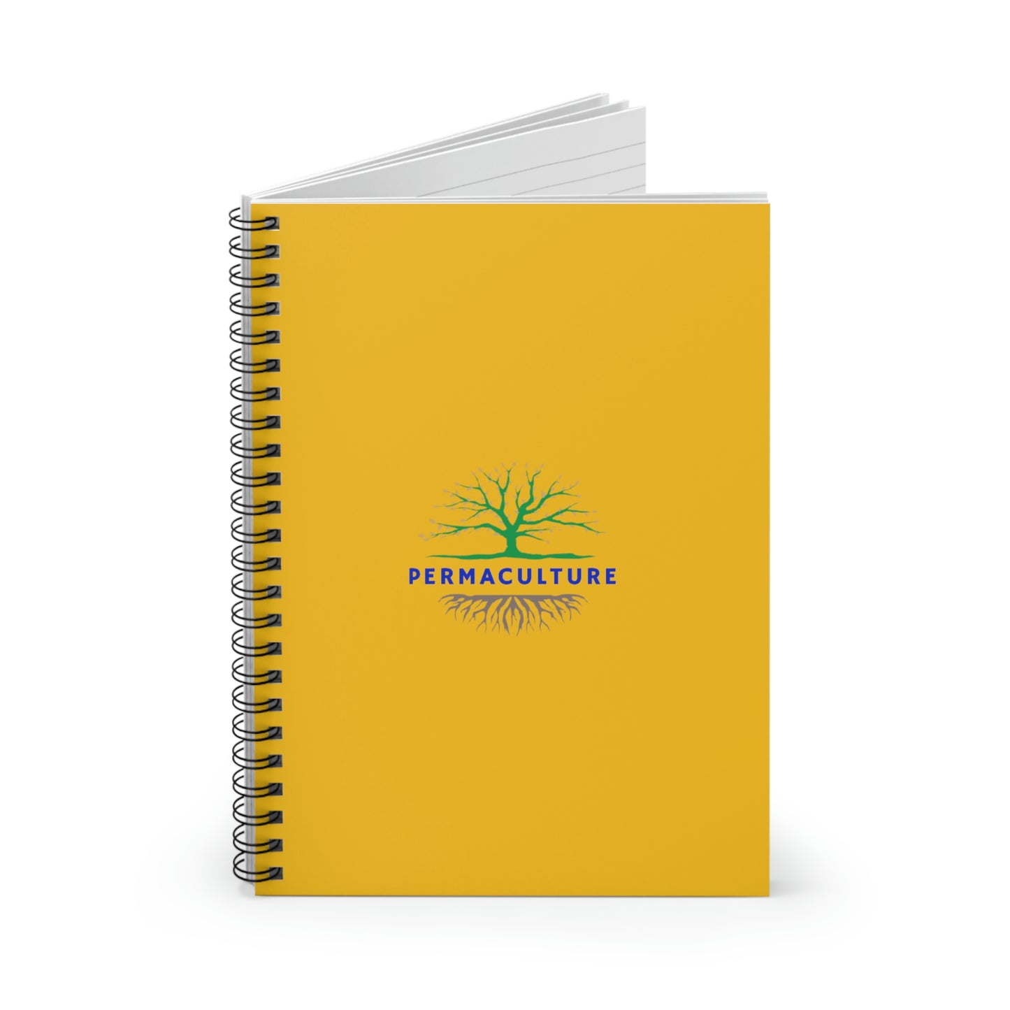 Permaculture - Spiral Notebook - Ruled Line - Yellow Cover