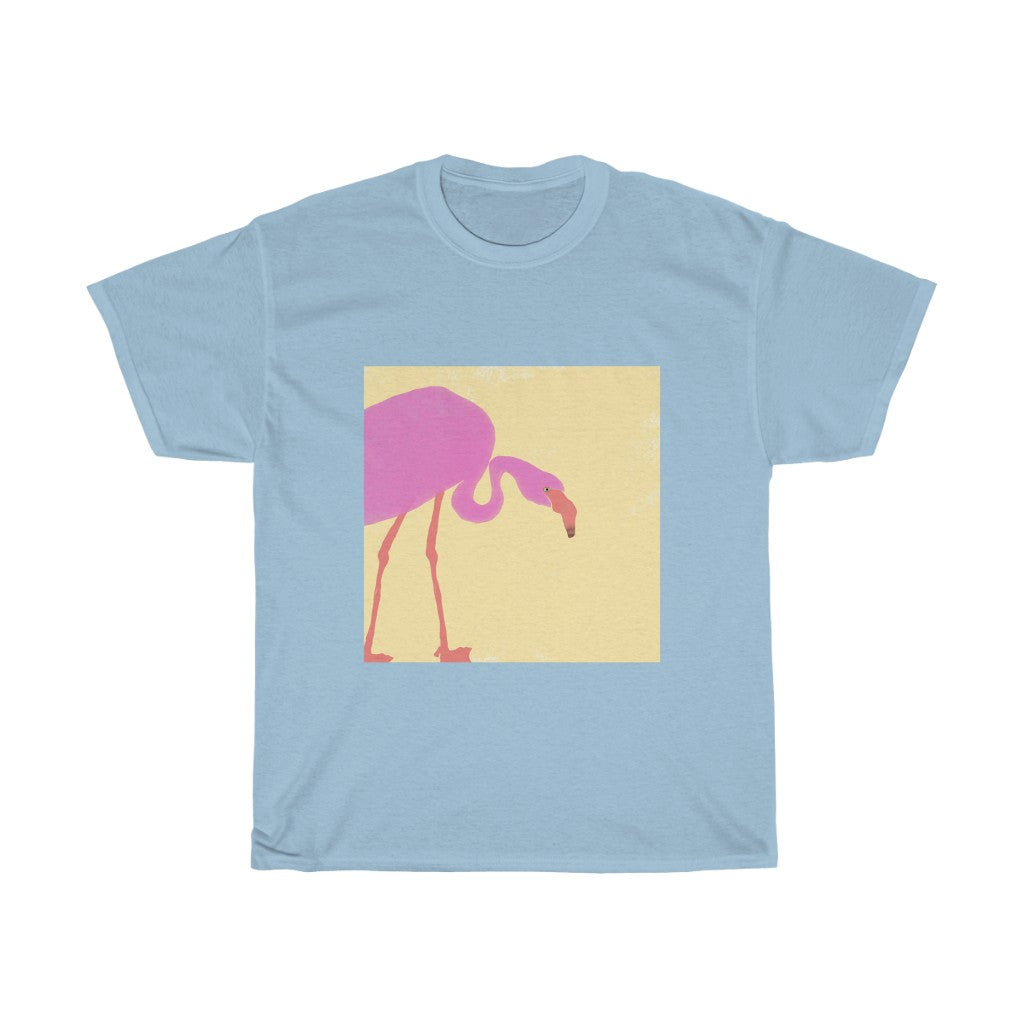 Flamingo Design - Unisex Heavy Cotton Tee