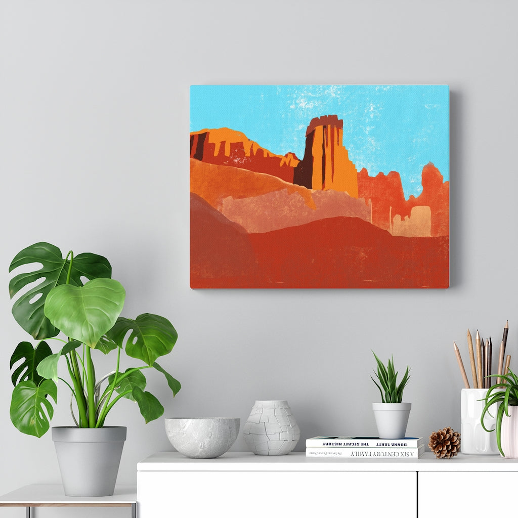 Desert Scene - Canvas Gallery Wraps