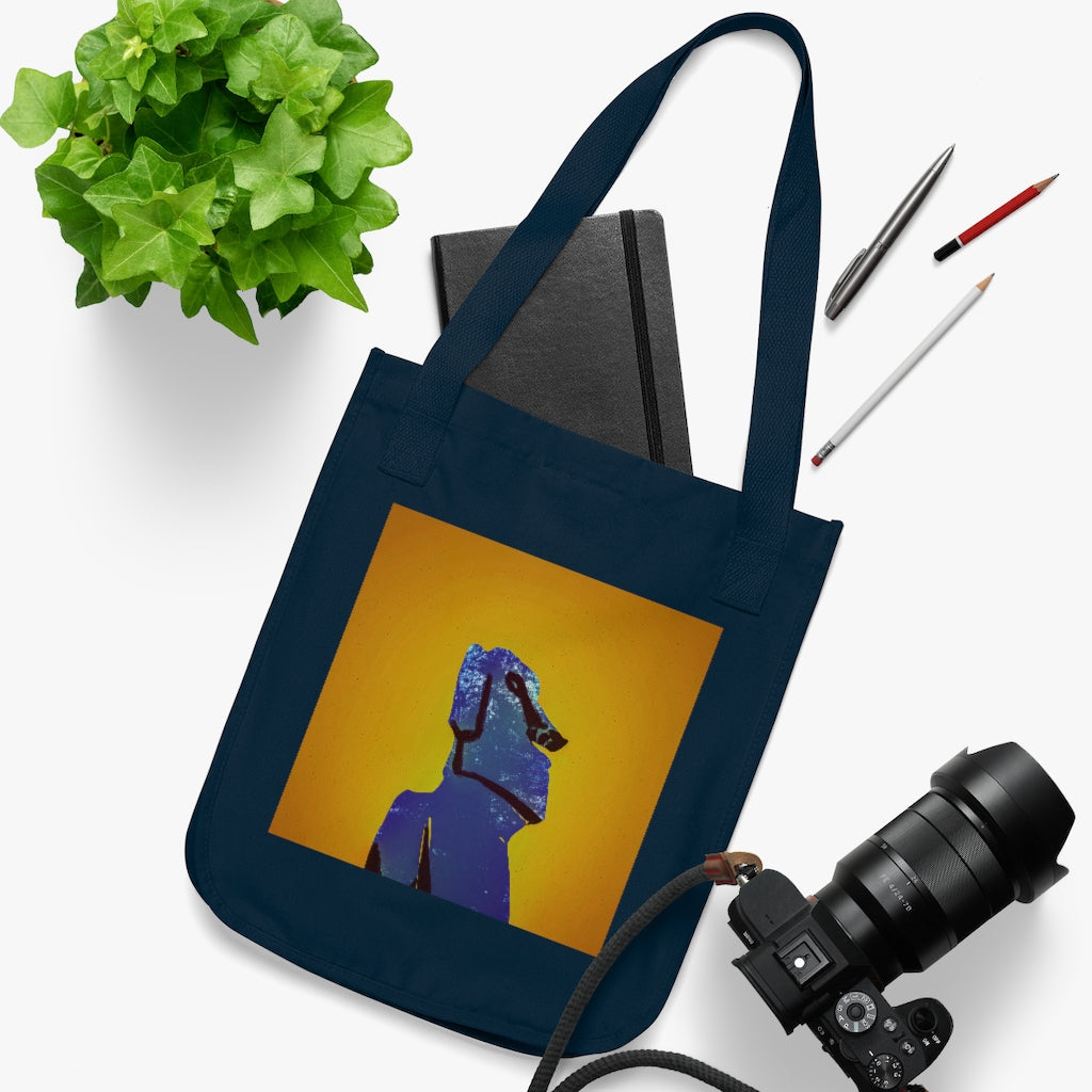 Organic Canvas Tote Bag - Easter Island