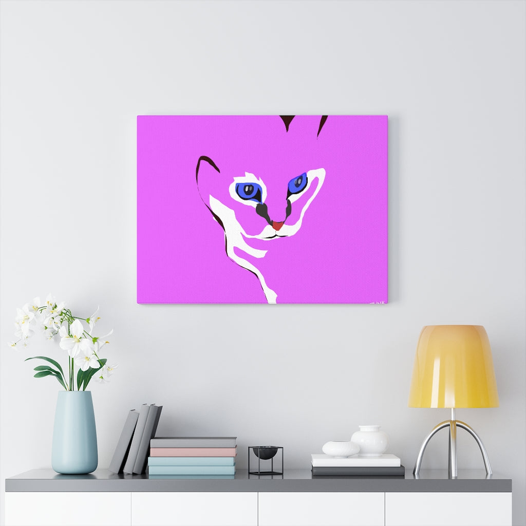 Cat Design - Pink Canvas Gallery Wraps