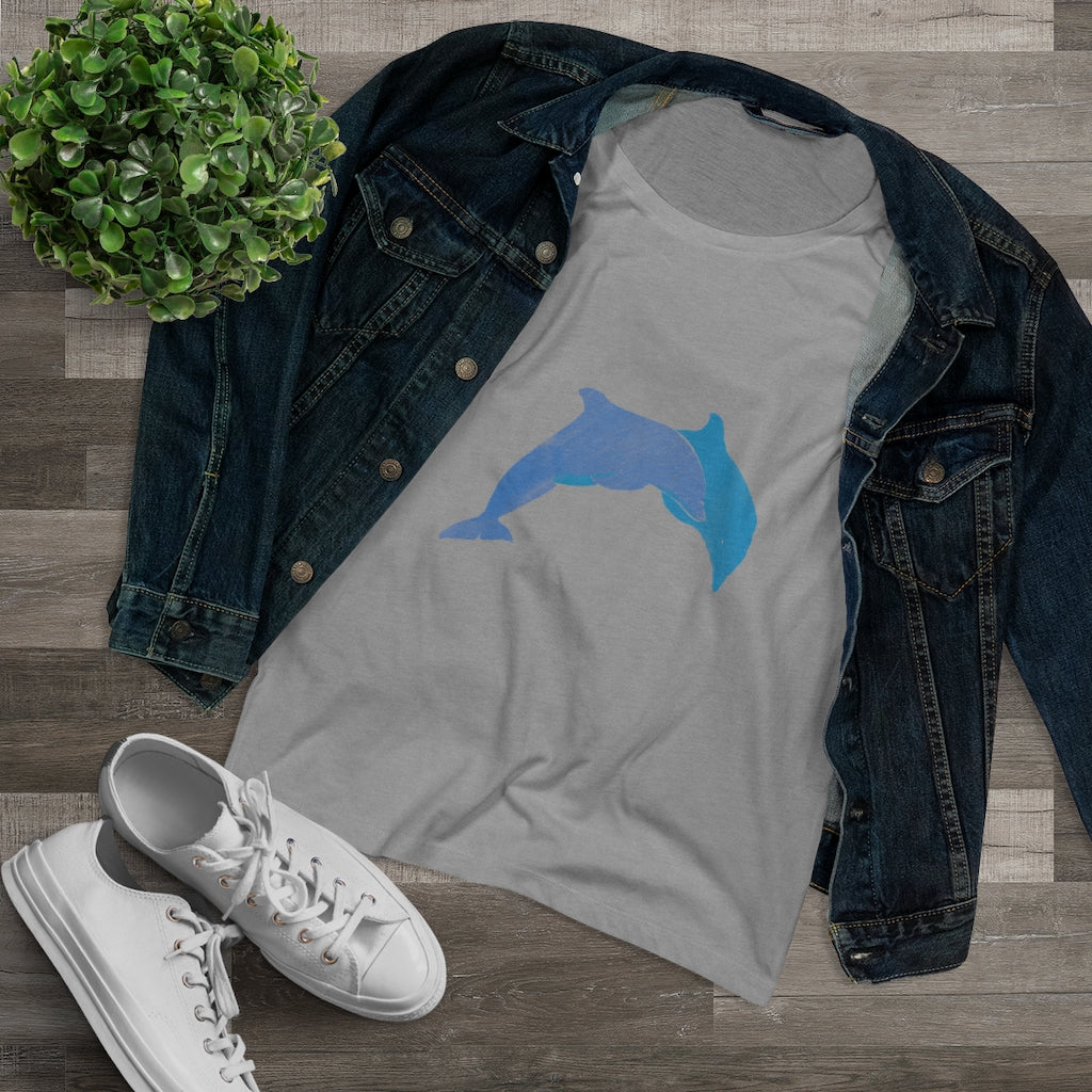 Organic Women's Lover T-shirt - Dolphins