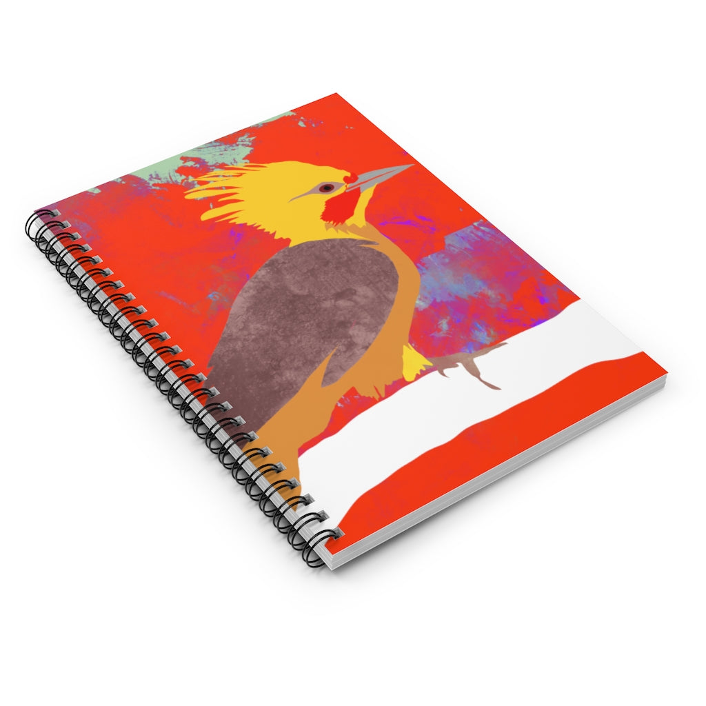 Spiral Notebook - Ruled Line - Bird Design