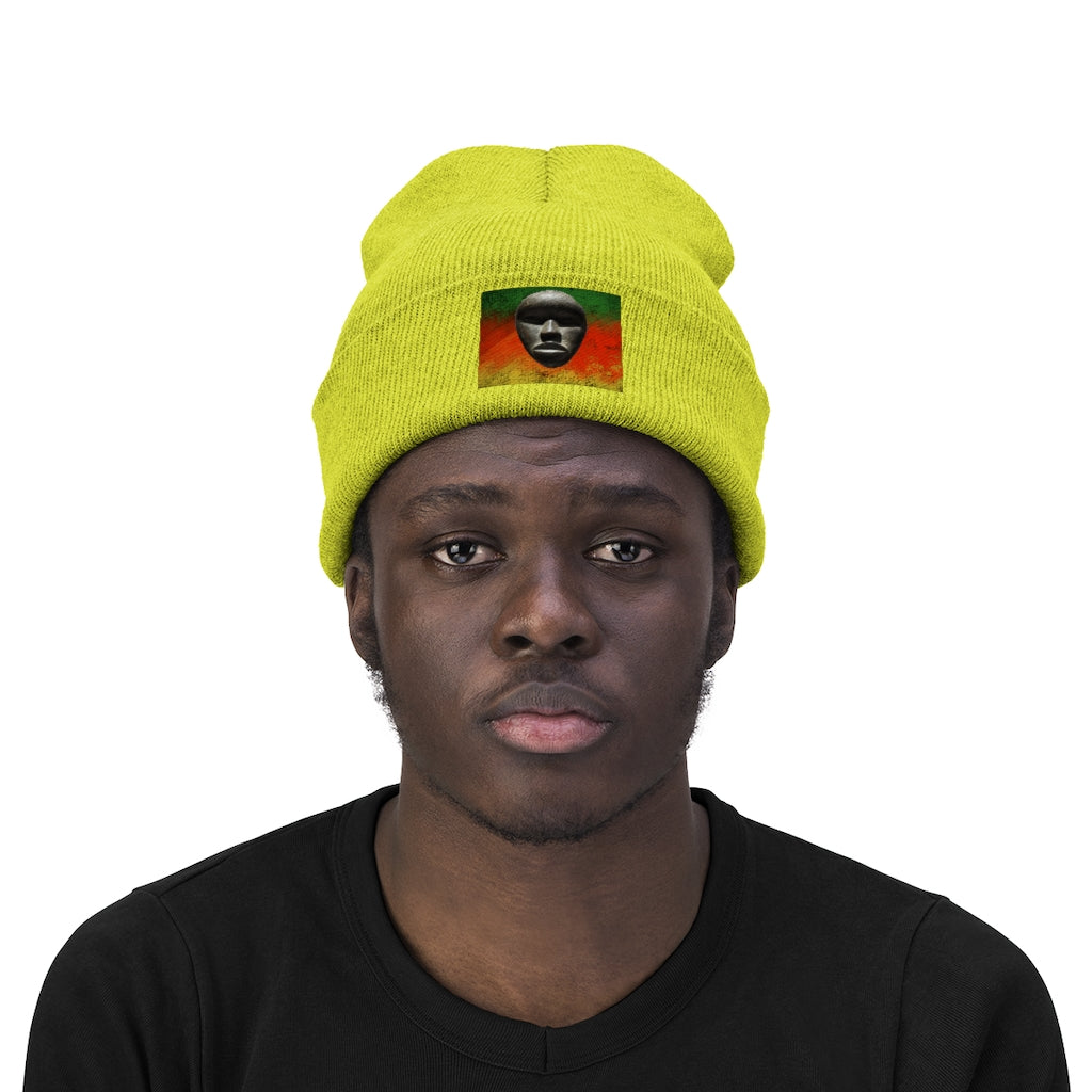 African Mask - Knit Beanie