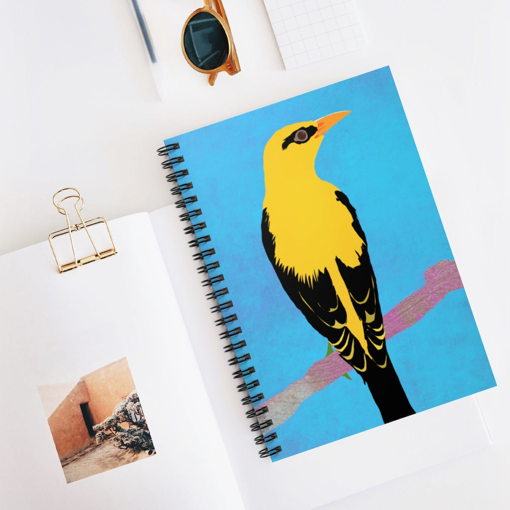 Bird Design - Spiral Notebook - Ruled Line