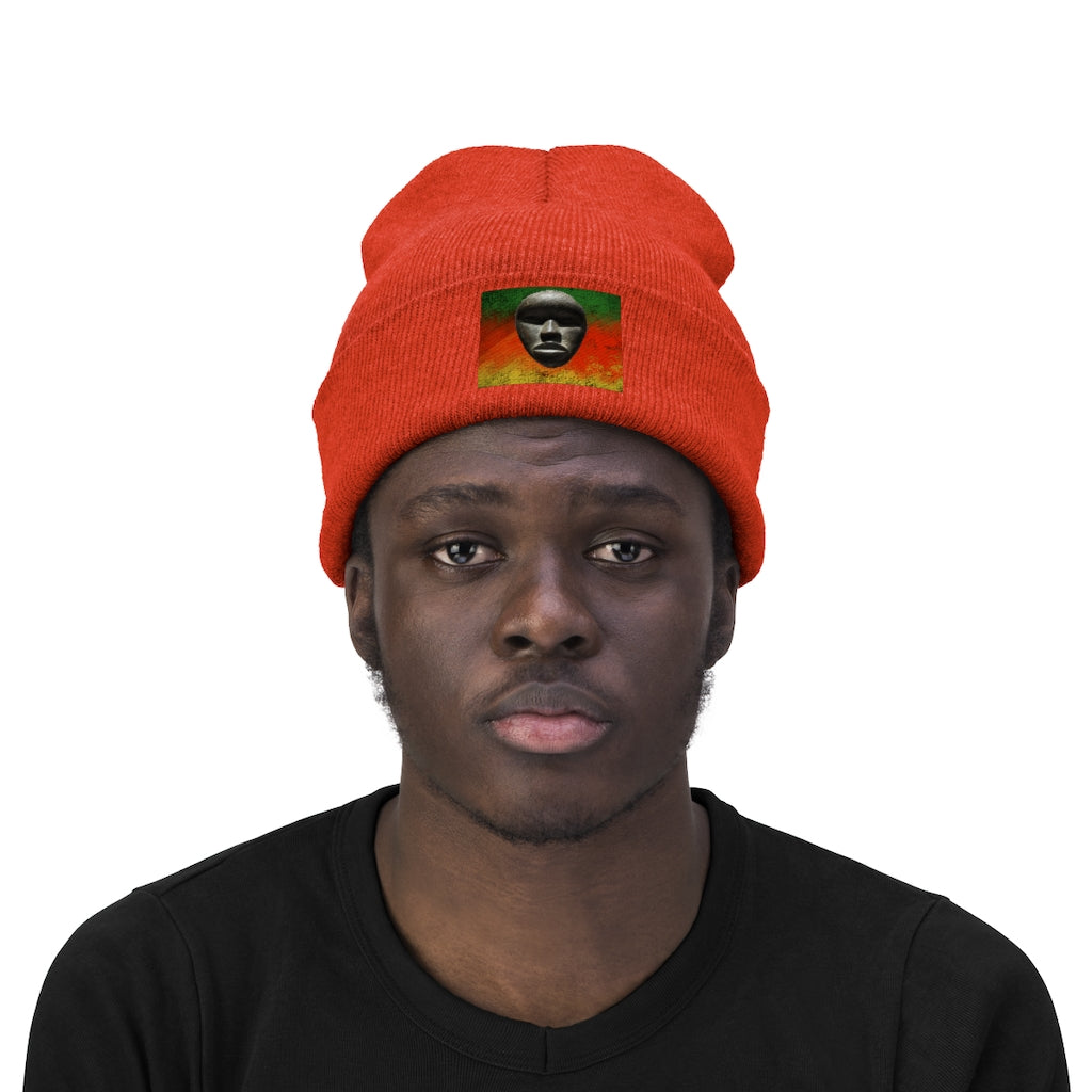 African Mask - Knit Beanie