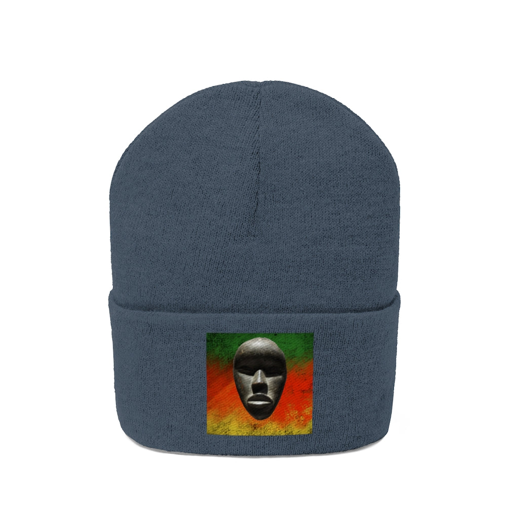 African Mask - Knit Beanie