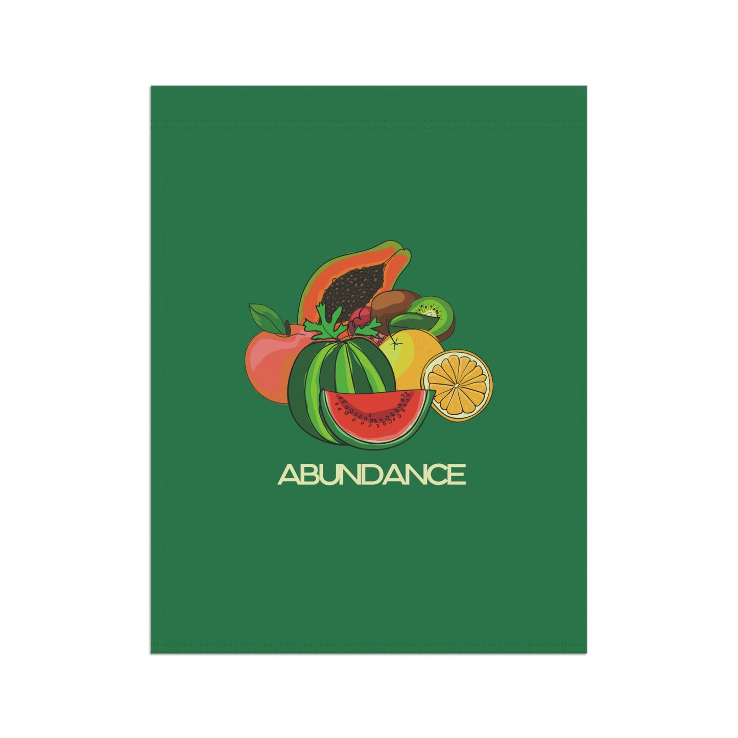 ABUNDANCE - Garden & House Banner - Green