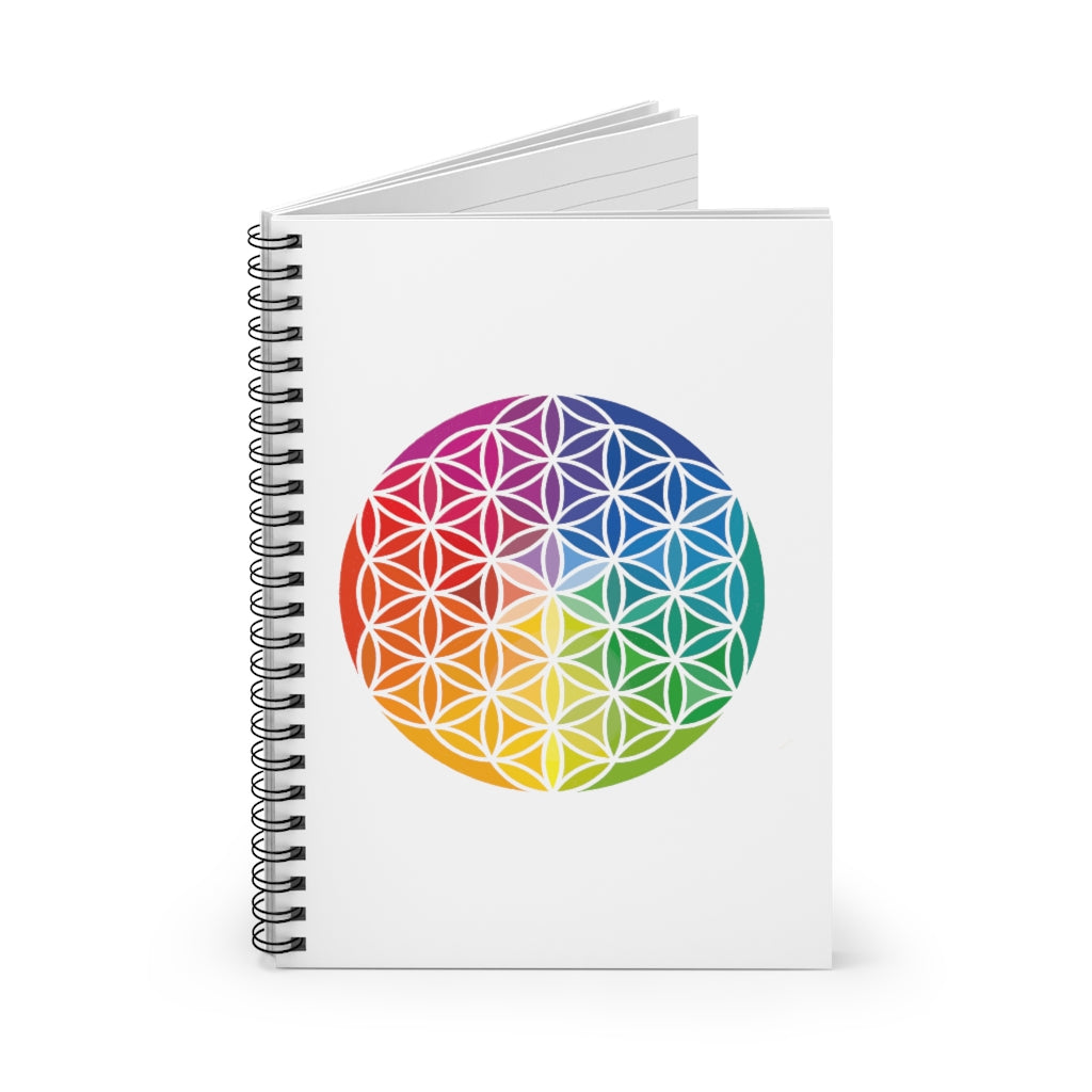 Flower of Life - Spiral Notebook - Ruled Line