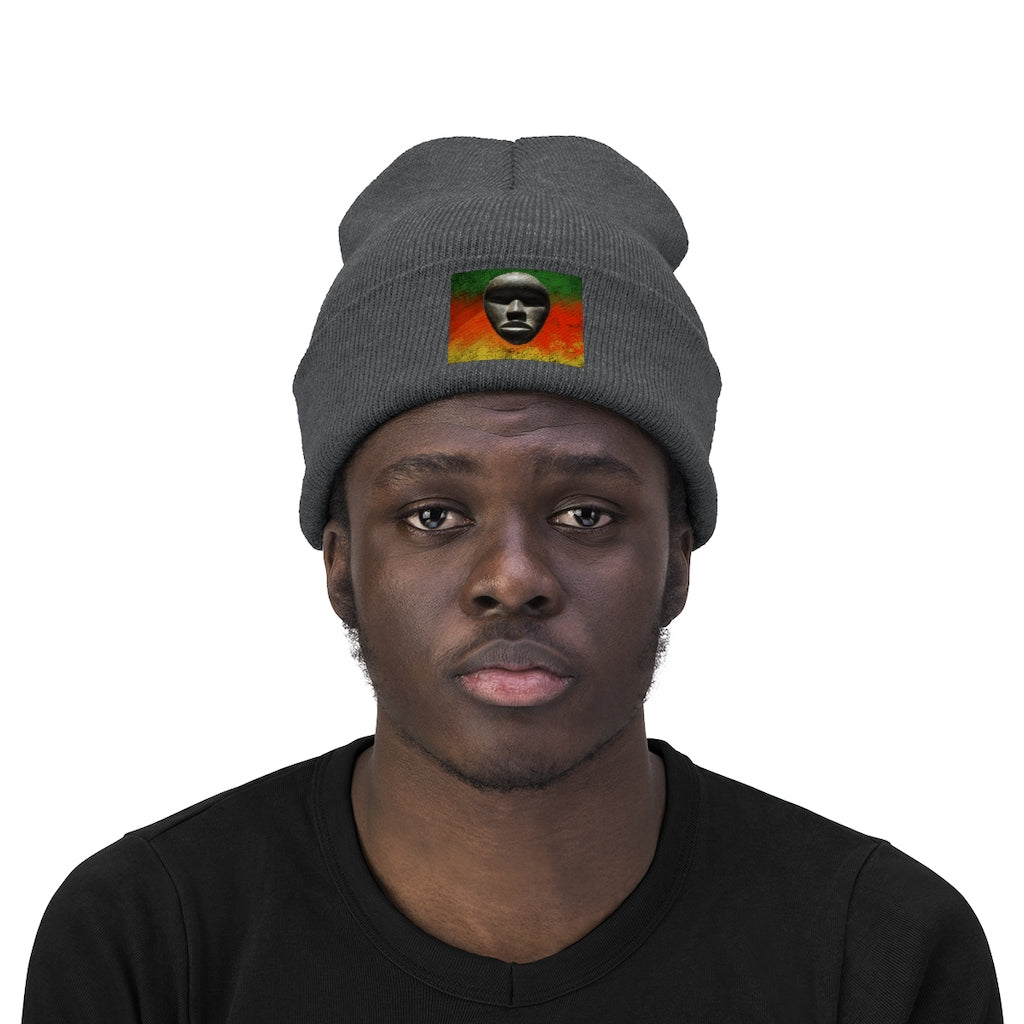 African Mask - Knit Beanie