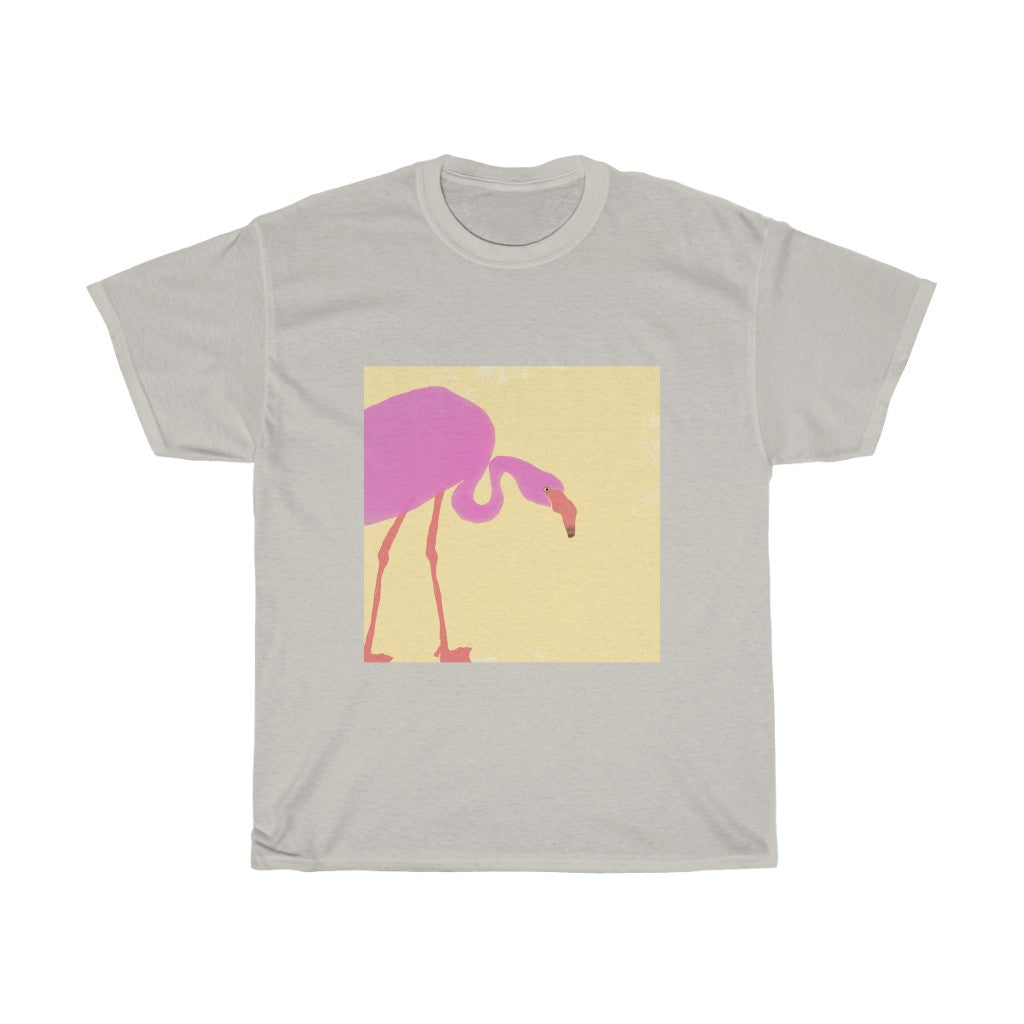 Flamingo Design - Unisex Heavy Cotton Tee