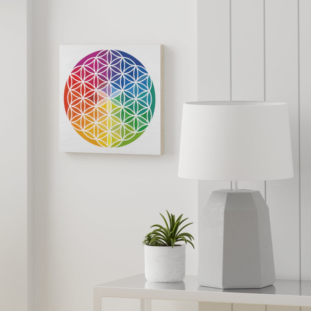 Wood Canvas - Flower of Life