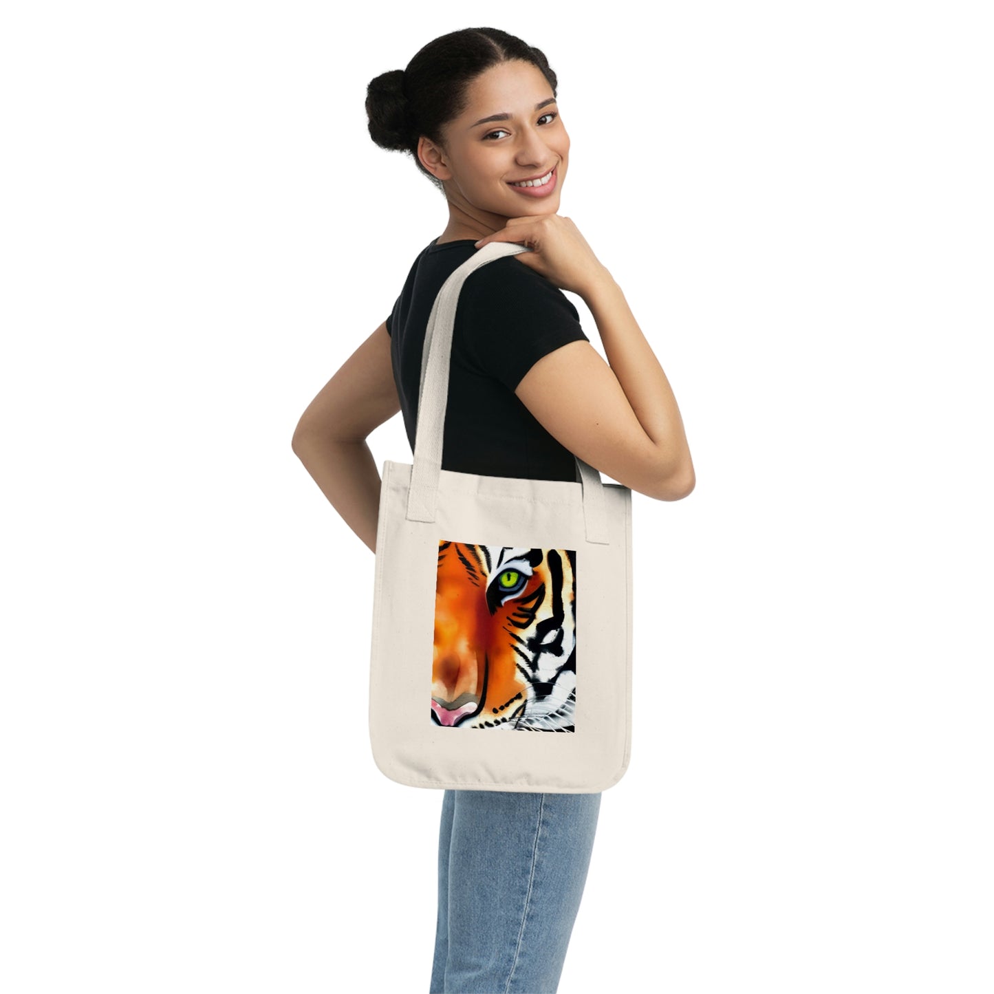 TIGER - Organic Canvas Tote Bag